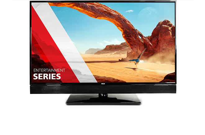 RCA CE series 43 inch television with sound bar
